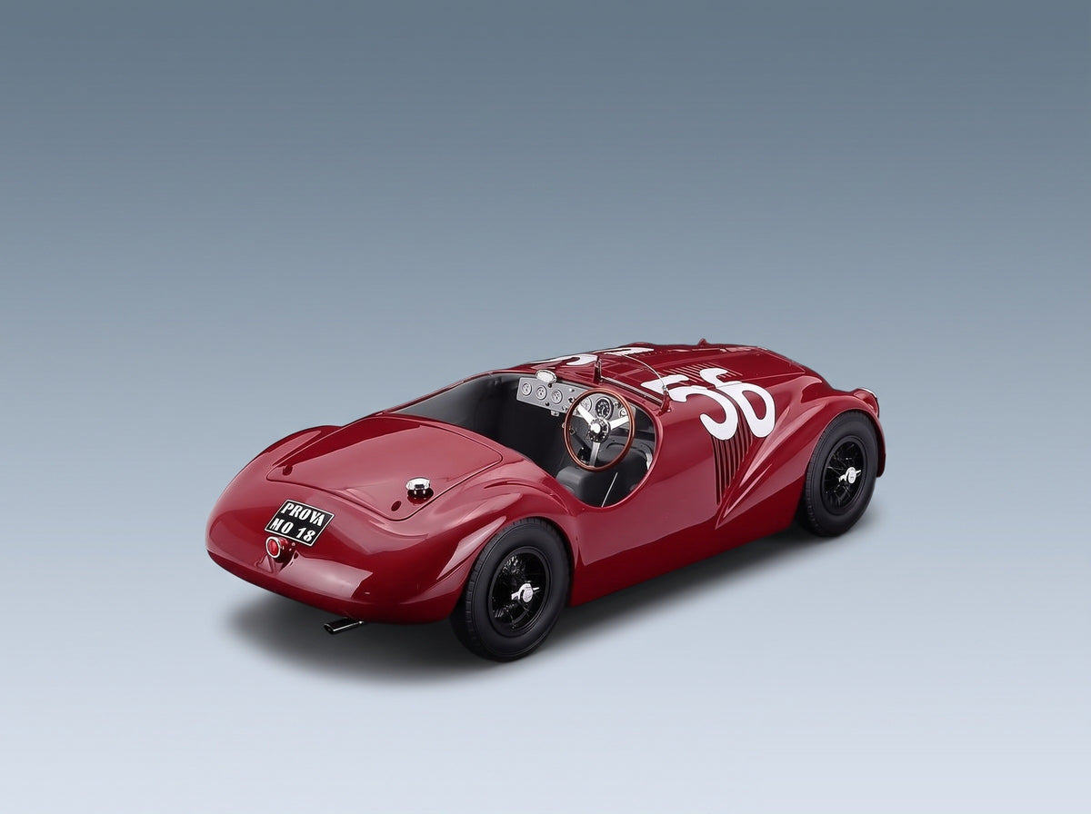 Ferrari 125 S Spider No. 56 Winner Circuito di Caracalla Roma Franco Cortese 1947 Topmarques 1:18 scale model - rear three-quarter view