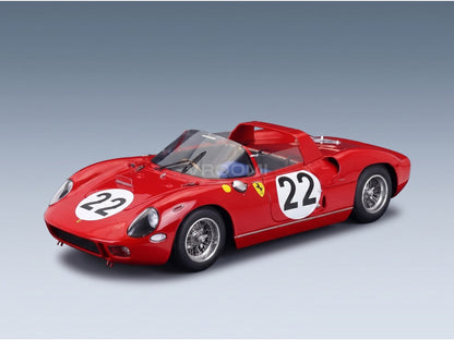 Ferrari 275 P Ferrari SEFAC No. 22 Baghetti Maglioli 24h Le Mans 1964 Top Marques 1:18 scale model - front three-quarter view