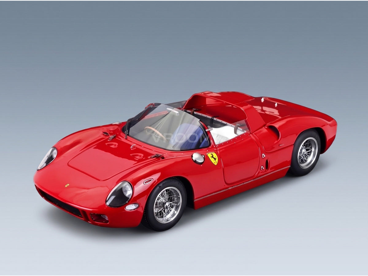 Ferrari 275 P Spider Street Version 1964 Red Top Marques 1:18 scale model - front three-quarter view