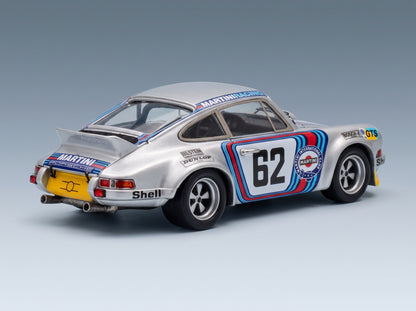 Porsche 911 Carrera RSR Team Martini Racing No. 62 Van Lennep Müller Winner 4h Le Mans 1973 Trofeu 1:43 scale model - rear three-quarter view