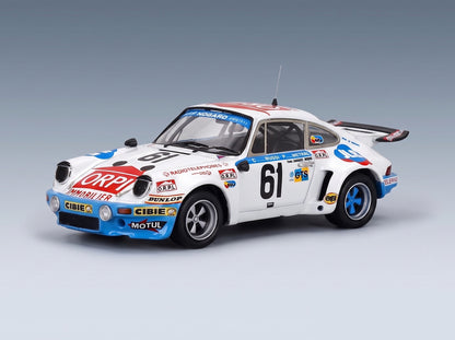 Porsche 911 Carrera RSR Ecurie Armagnac Bogorre No. 61 Bussi Metral 24h Le Mans 1975 Trofeu 1:43 scale model - front three-quarter view