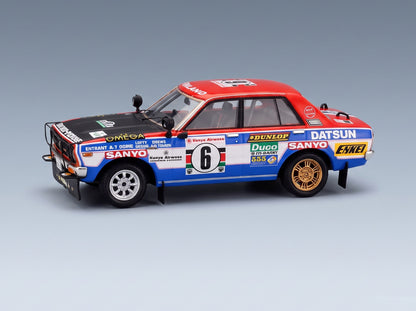 Datsun 160J Night Version No. 6 Aaltonen Drews Safari Rally 1978 Trofeu 1:43 scale model - side view