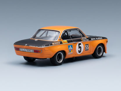 BMW 2800 CS E9 No. 5 Lauda Huber 6h Nürburgring 1971 Trofeu 1:43 scale model - rear three-quarter view