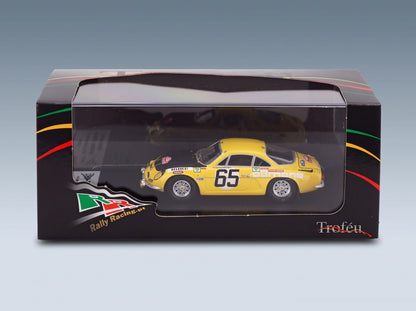 RENAULT - ALPINE A110 N 65 RALLY MONTECARLO 1971 ILIA CHUBRIKOV - KOLU CHUBRIKOV - YELLOW BLACK scale model - original packaging