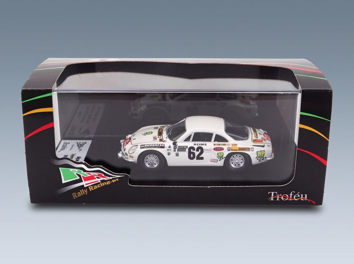 RENAULT - A110 ALPINE N 62 RALLY MONTECARLO 1973 THIERRY SABINE - PIERRE TERRY - WHITE scale model - original packaging