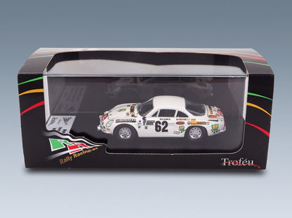 RENAULT - A110 ALPINE N 62 RALLY MONTECARLO 1973 THIERRY SABINE - PIERRE TERRY - WHITE scale model - original packaging