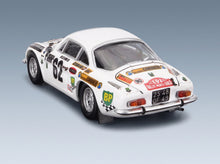 RENAULT - A110 ALPINE N 62 RALLY MONTECARLO 1973 THIERRY SABINE - PIERRE TERRY - WHITE scale model - rear three-quarter view