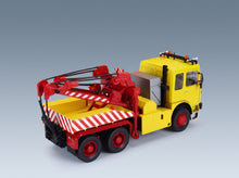 MAN F8 26.281 Tractor Truck 3-Axle Wrecker Road Service 1982 IXO Models 1:43 scale model - rear three-quarter view