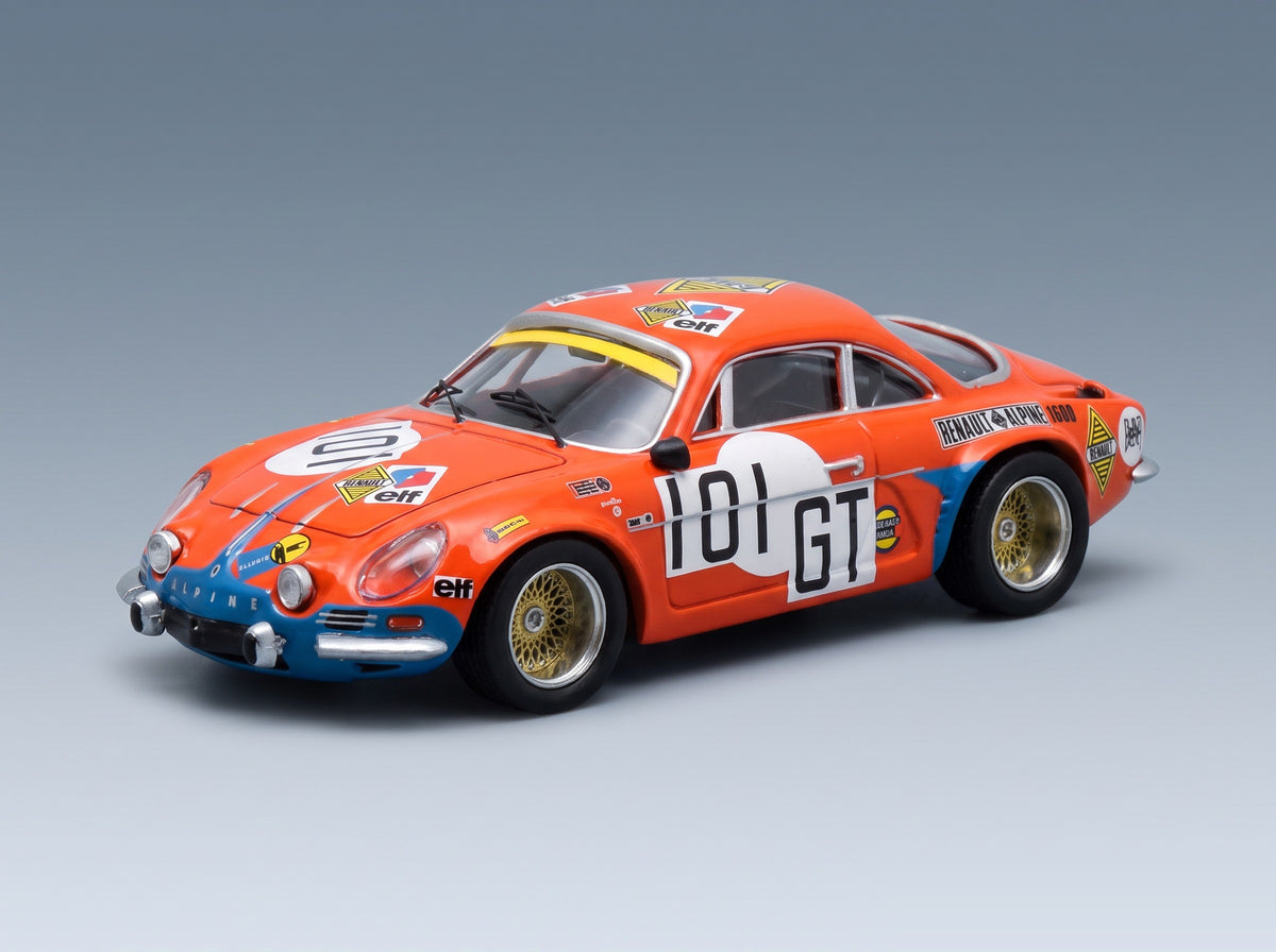 RENAULT - ALPINE A110 N 101gt 1000km NURBURGRING 1971 SCHWERING - BETZLER - ORANGE scale model - front three-quarter view