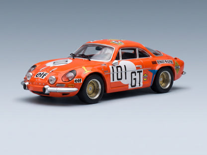RENAULT - ALPINE A110 N 101gt 1000km NURBURGRING 1971 SCHWERING - BETZLER - ORANGE scale model - rear three-quarter view