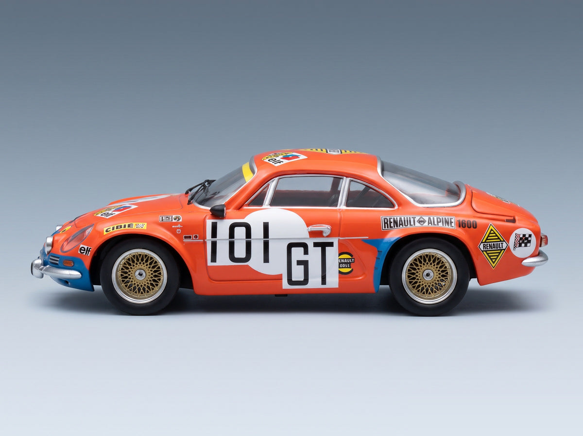 RENAULT - ALPINE A110 N 101gt 1000km NURBURGRING 1971 SCHWERING - BETZLER - ORANGE scale model - side view