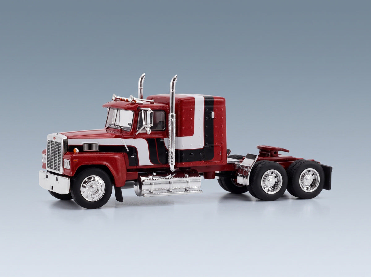 Ford LTL-9000 Tractor Truck 1978 Red White Black IXO Models 1:64 scale model - side view