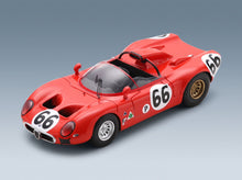 Alfa Romeo 33 Spider Team Autodelta No. 66 R. Bussinello Nanni Galli 12h Sebring 1967 Spark Model 1:43 - front three-quarter view