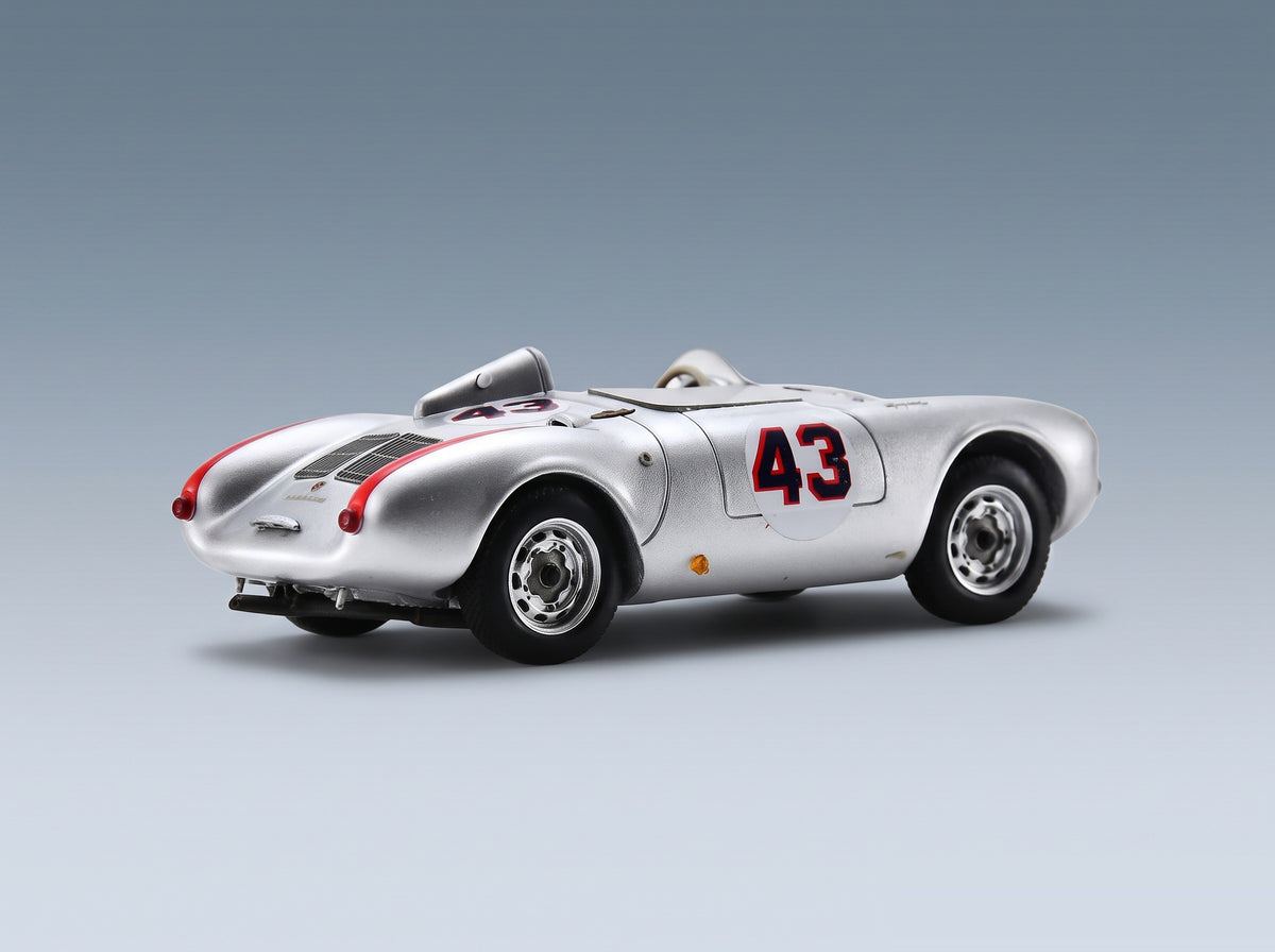 Porsche 550 Spyder No. 43 McAfee Lovely 12 Hours of Sebring 1956 Spark Model 1:43 scale model - rear three-quarter view