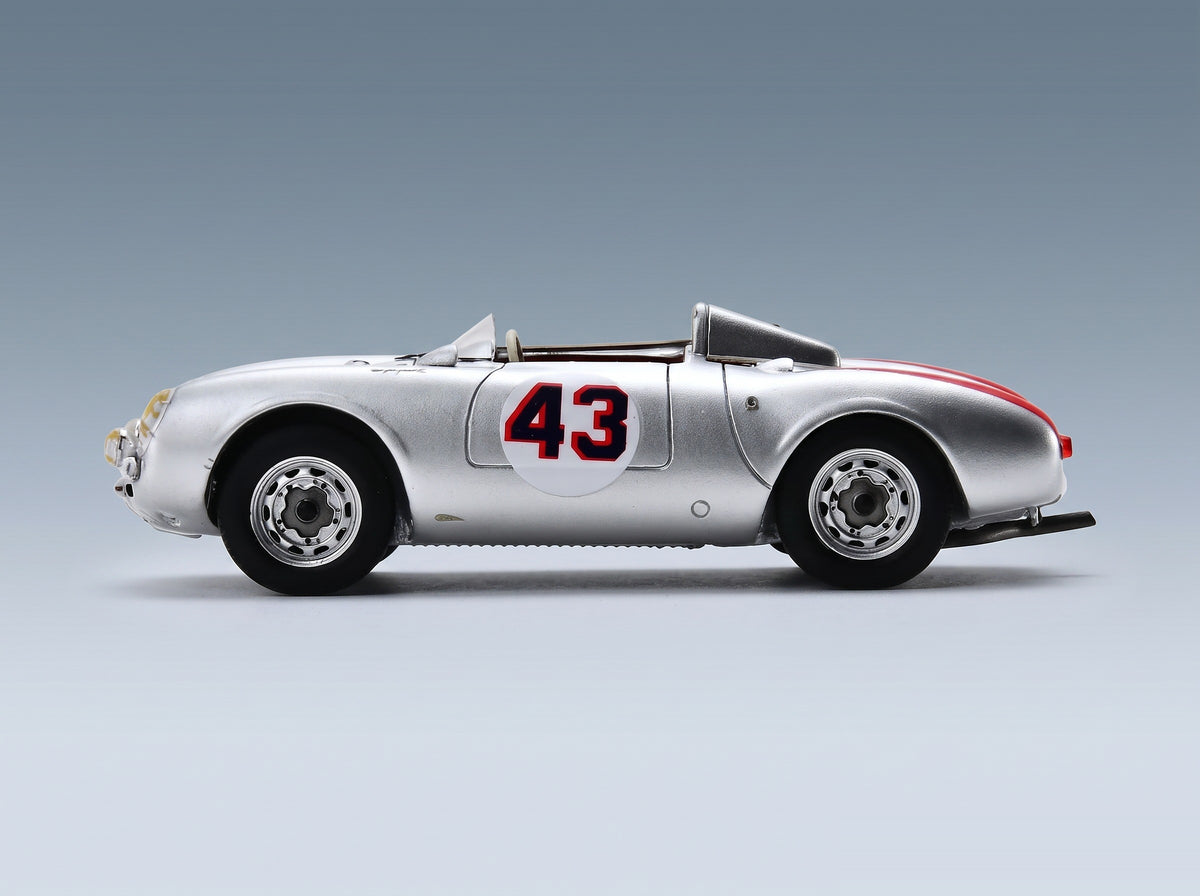 Porsche 550 Spyder No. 43 McAfee Lovely 12 Hours of Sebring 1956 Spark Model 1:43 scale model - side view