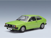 Volkswagen Scirocco MkI GTi 1976 Light Green Metallic KK Scale 1:18 scale model - front three-quarter view