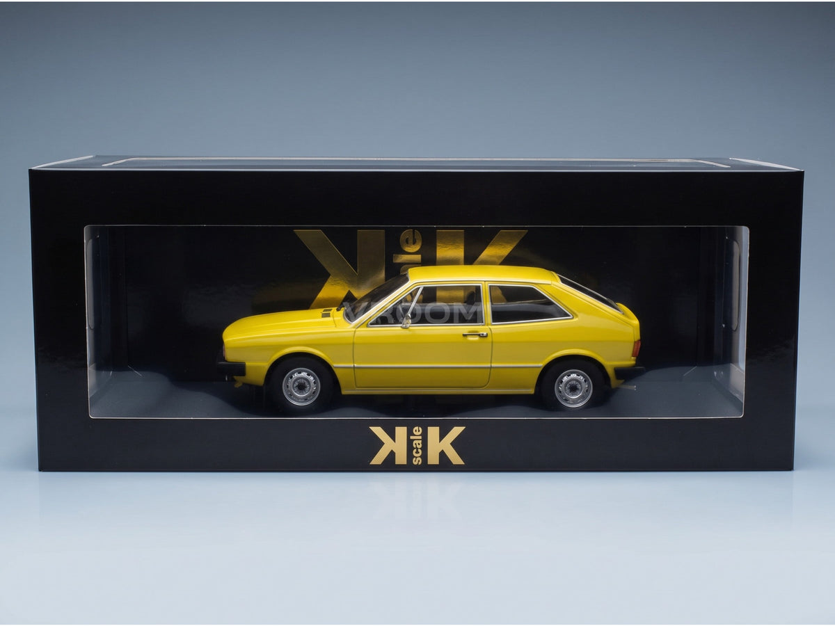 Volkswagen Scirocco MkI TS 1976 Yellow KK Scale 1:18 scale model - original packaging