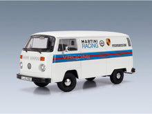 Volkswagen T2b Delivery Van Porsche Martini Racing 1972 White KK Scale 1:18 scale model - front three-quarter view