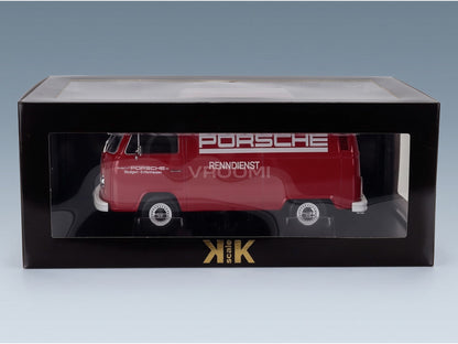 Volkswagen T2b Delivery Van Porsche Renndienst 1972 Red KK Scale 1:18 scale model - original packaging