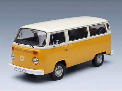 VOLKSWAGEN - T2b MINIBUS 1972 - YELLOW WHITE - front three-quarter view