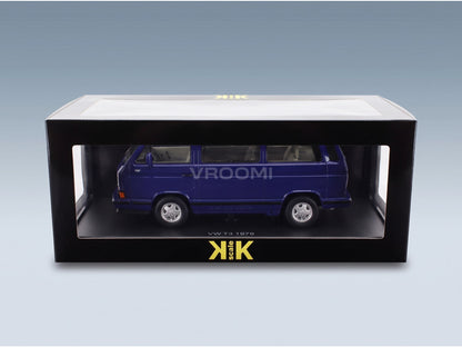 Volkswagen T3 Multivan Minibus Last Edition 1992 Blue Metallic KK Scale 1:18 scale model - original packaging