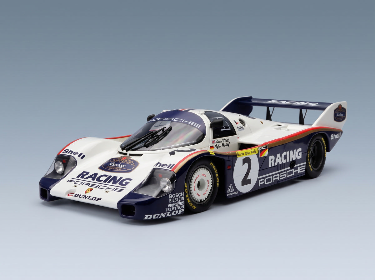 Porsche 956K Porsche Racing No. 2 Stefan Bellof Derek Bell 1000km Nürburgring Record Lap Nordschleife 6:11.13 min 1983 Werk83 1:12 scale model - front three-quarter view