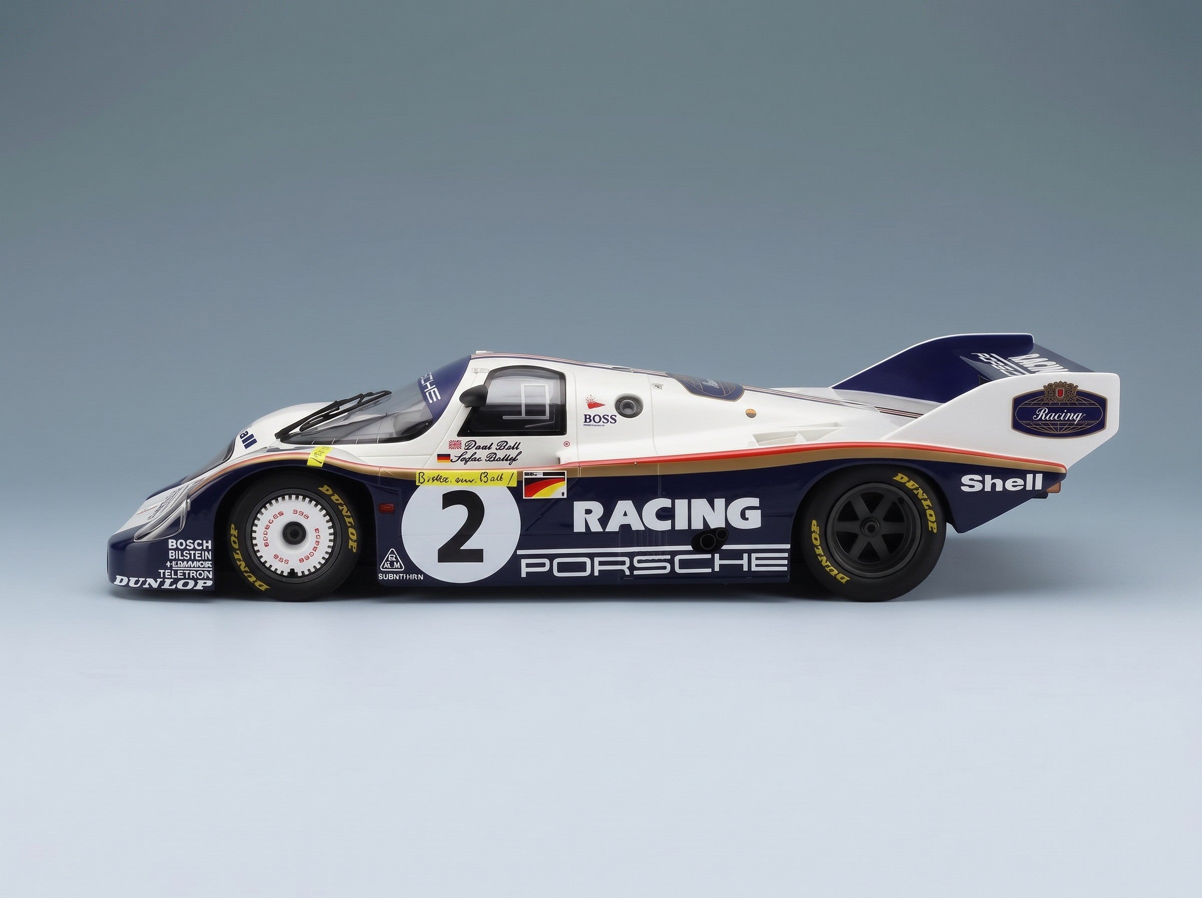 Porsche 956K Porsche Racing No. 2 Stefan Bellof Derek Bell 1000km Nürburgring Record Lap Nordschleife 6:11.13 min 1983 Werk83 1:12 scale model - side view