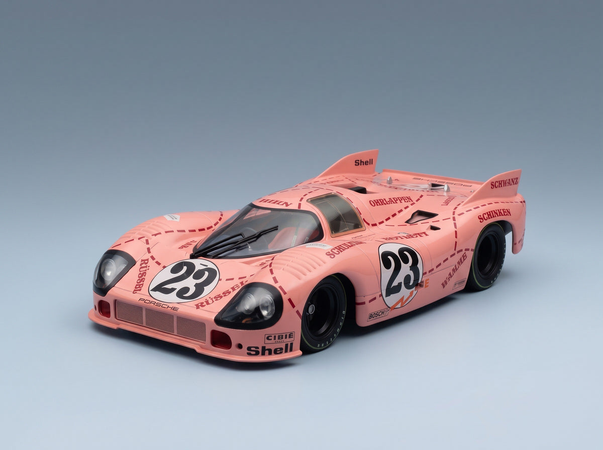 Porsche 917/20 4.9L Martini International Racing No. 23 Reinhold Joest Willi Kauhsen 24h Le Mans 1971 Werk83 1:12 scale model - front three-quarter view