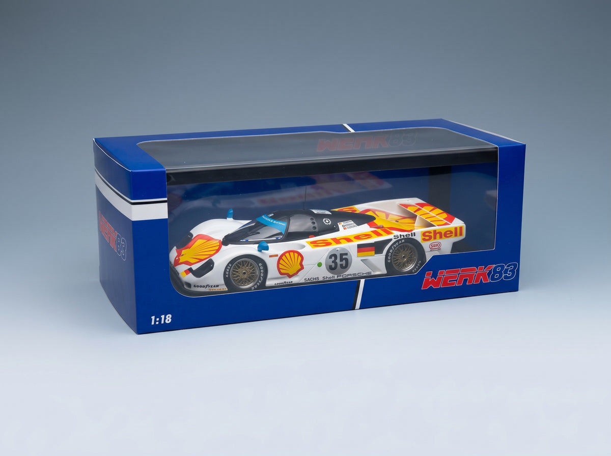 Porsche Dauer 962 3.0L Turbo Team Le Mans Porsche No. 35 Hans Joachim Stuck Thierry Boutsen Danny Sullivan 3rd 24h Le Mans 1994 Werk83 1:18 scale model - original packaging