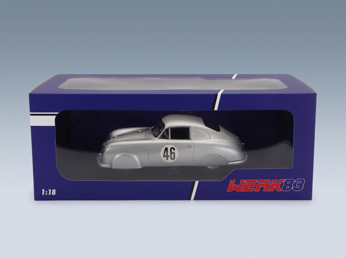 Porsche 356 SL Coupé Team Porsche K.G. No. 46 Auguste Veuillet Edmond Mouche Winner Class 24h Le Mans 1951 Werk83 1:18 scale model - original packaging