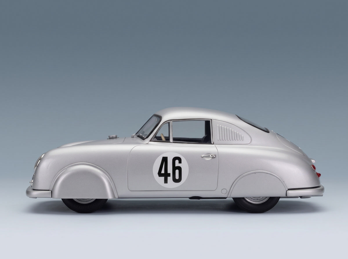 Porsche 356 SL Coupé Team Porsche K.G. No. 46 Auguste Veuillet Edmond Mouche Winner Class 24h Le Mans 1951 Werk83 1:18 scale model - side view