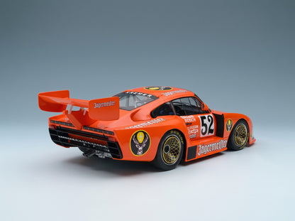 Porsche 935 K4 Turbo Team Kremer Jägermeister No. 52 B. Wollek 2nd Zolder DRM 1981 Werk83 1:18 scale model - rear three-quarter view