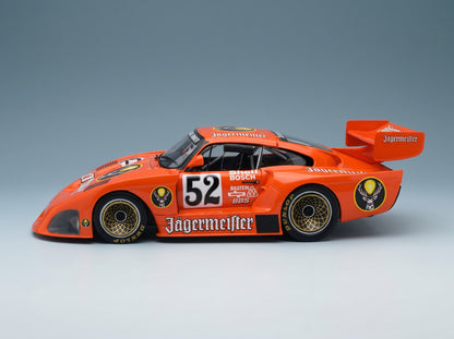 Porsche 935 K4 Turbo Team Kremer Jägermeister No. 52 B. Wollek 2nd Zolder DRM 1981 Werk83 1:18 scale model - side view