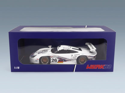 Porsche 911 3.2L GT1 Evo Team Porsche AG No. 26 Kelleners Collard Dalmas 24h Le Mans 1997 Werk83 1:18 scale model - original packaging