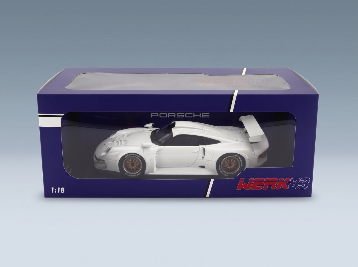 Porsche 911 GT1 Plain Body Version 1996 Werk83 1:18 scale model - original packaging