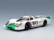 Porsche 917 LH 4.5L No. 917 Geneva Motor Show 1969 White Green Werk83 1:18 scale model - front three-quarter view