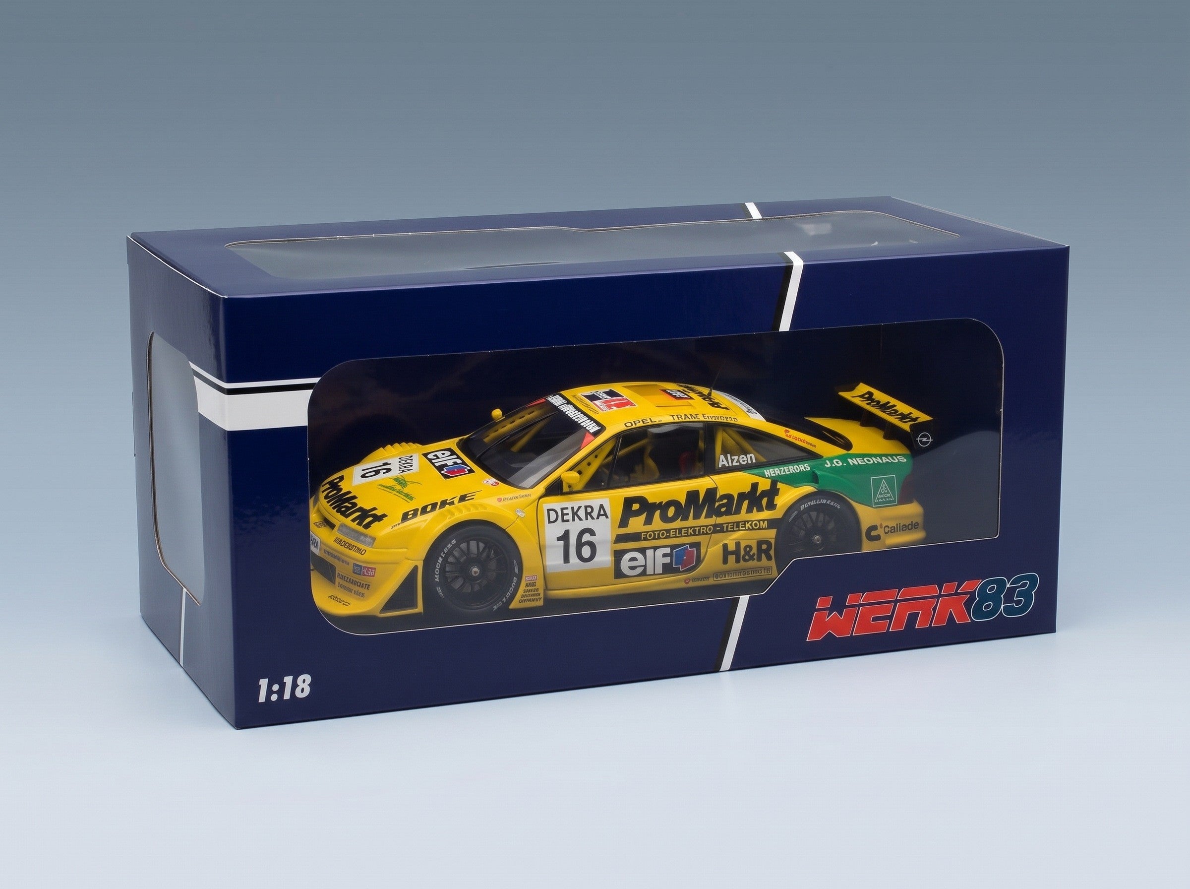 Opel Calibra V6 4x4 Team Opel Zakspeed No. 16 Uwe Alzen ITC Season 1996 Werk83 1:18 scale model - original packaging
