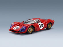 Ferrari 330 P3 4.0L V12 Coupé ch.0848 Team Ferrari SEFAC No. 20 Ludovico Scarfiotti Mike Parkes 24h Le Mans 1966 Werk83 1:18 scale model - front three-quarter view