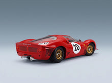 Ferrari 330 P3 4.0L V12 Coupé ch.0848 Team Ferrari SEFAC No. 20 Ludovico Scarfiotti Mike Parkes 24h Le Mans 1966 Werk83 1:18 scale model - rear three-quarter view