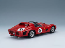 Ferrari 330 TRI/LM Spider 4.0L V12 Team Spa Ferrari SEFAC No. 6 Oliver Gendebien Phil Hill Winner 24h Le Mans 1962 Werk83 1:18 scale model - rear three-quarter view