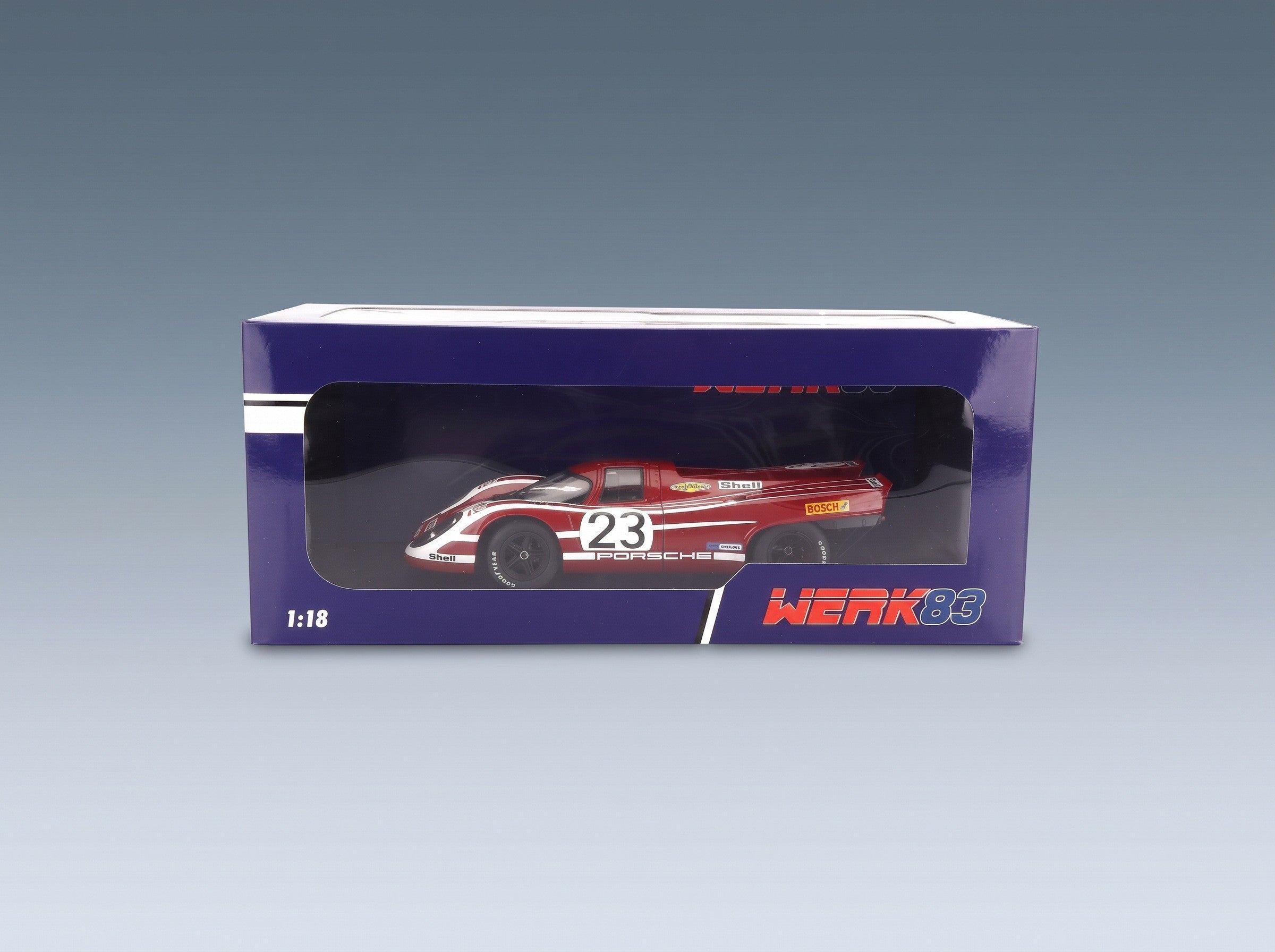 Porsche 917K 4.9L Team Salzburg No. 23 Hans Herrmann Richard Attwood Winner 24h Le Mans 1970 Werk83 1:18 scale model - original packaging