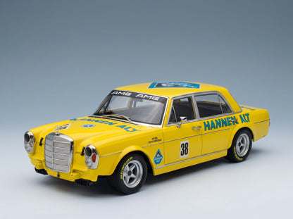 Mercedes-Benz 300 SEL 6.8 Team Hannen Alt No. 38 Hans Heyer Hockenheim 1971 Werk83 1:18 scale model - front three-quarter view