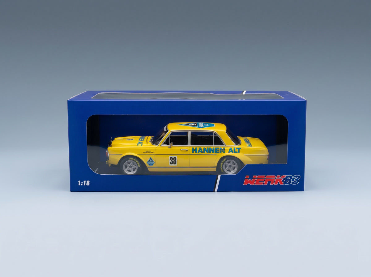 Mercedes-Benz 300 SEL 6.8 Team Hannen Alt No. 38 Hans Heyer Hockenheim 1971 Werk83 1:18 scale model - original packaging
