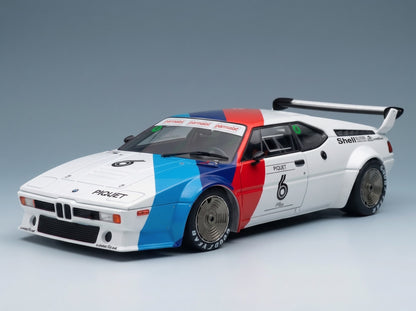 BMW M1 Werksdesign No. 6 Nelson Piquet Procar Series 1979 Werk83 1:18 scale model - front three-quarter view