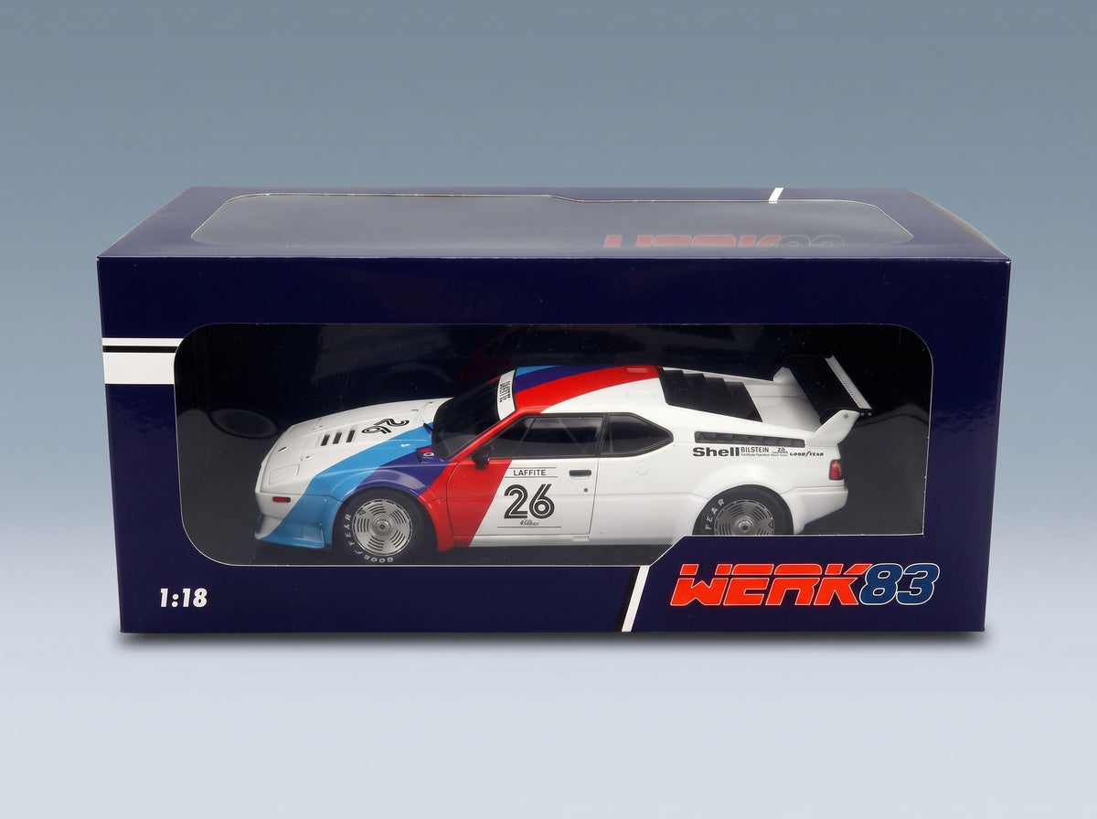 BMW M1 M88 3.5L Team BMW Motorsport No. 26 Jacques Laffite Procar Series 1979 Werk83 1:18 scale model - original packaging