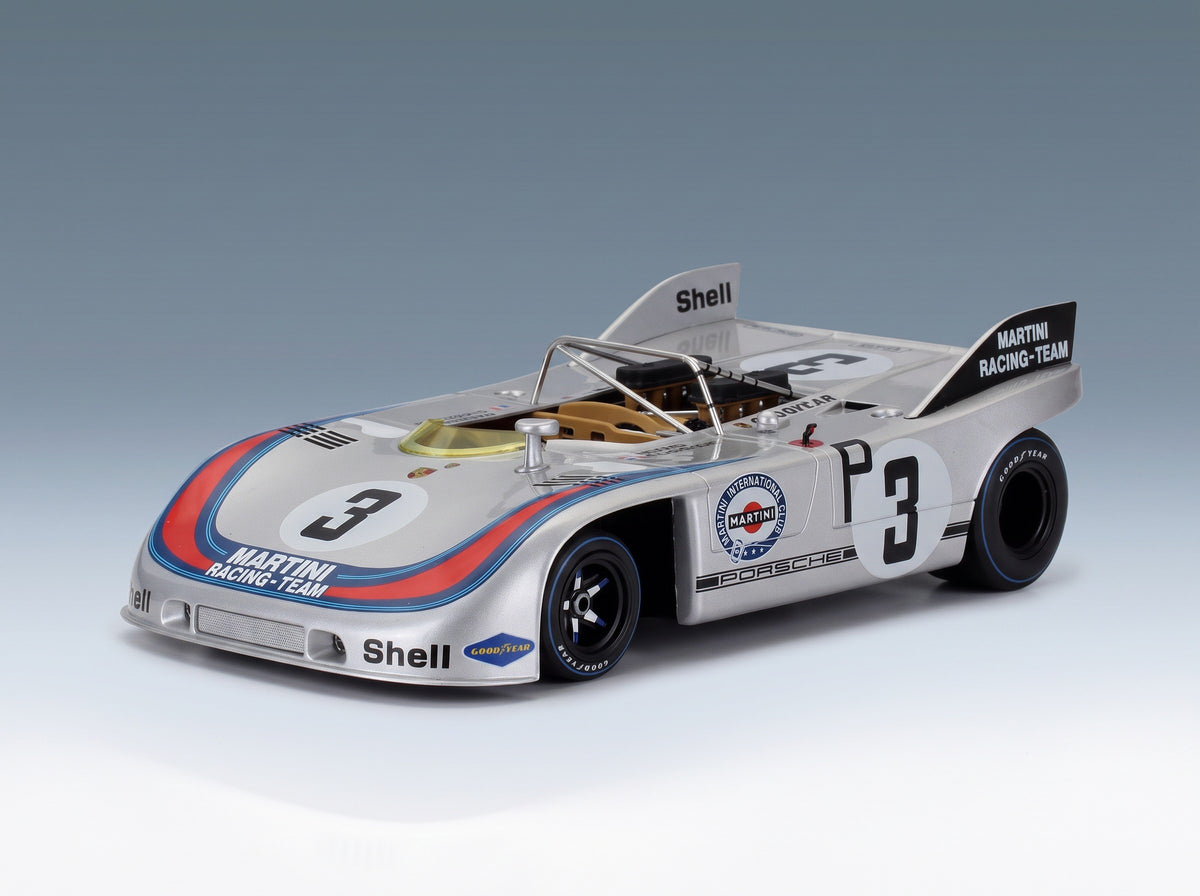 Porsche 908/03 No. 3 Larrousse Winner 1000km Nürburgring 1971 Werk83 1:18 scale model - front three-quarter view