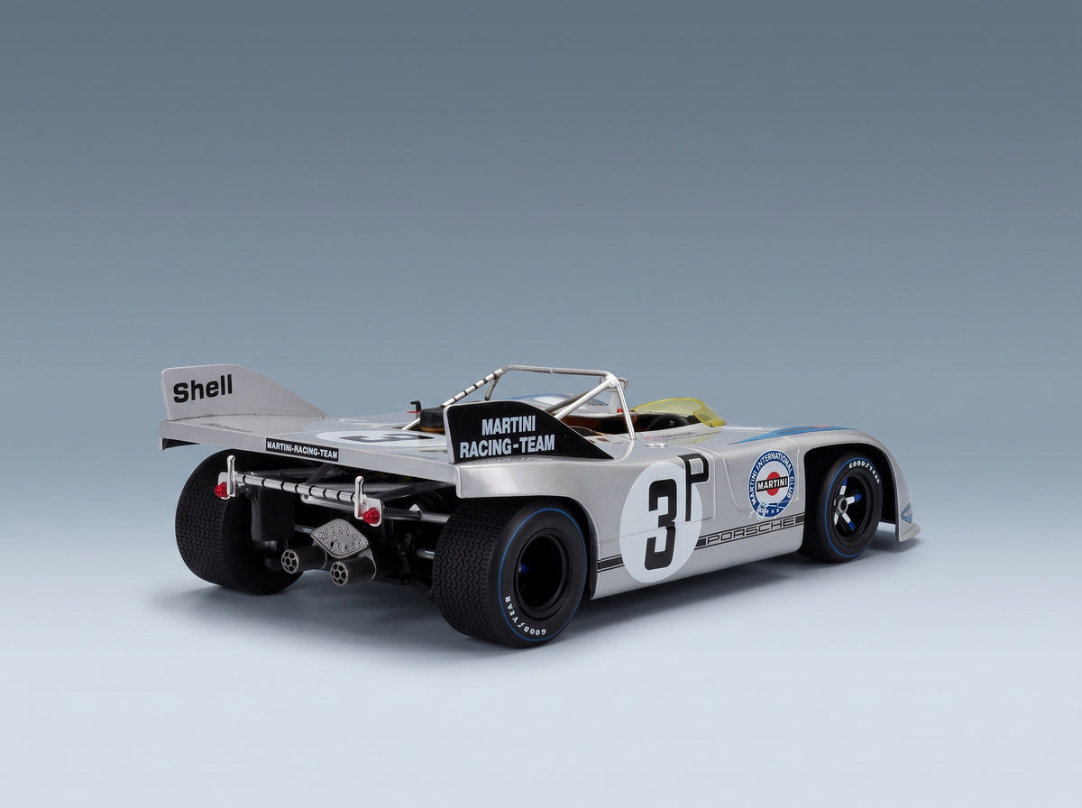 Porsche 908/03 No. 3 Larrousse Winner 1000km Nürburgring 1971 Werk83 1:18 scale model - rear three-quarter view