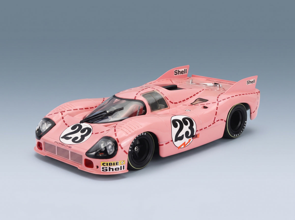 Porsche 917/20 4.9L Martini International Racing No. 23 Reinhold Jost Willi Kauhsen 1st Practice 24h Le Mans 1971 Werk83 1:18 scale model - front three-quarter view
