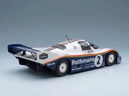 Porsche 956K Rothmans No. 2 Stefan Bellof Derek Bell Winner 1000km Sandown Park 1984 Werk83 1:18 scale model - rear three-quarter view