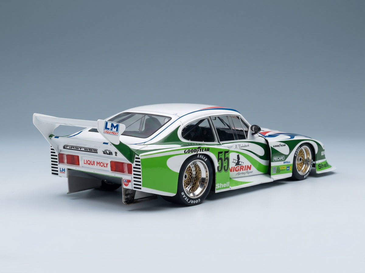 Ford Capri Turbo Gr.5 Team Liqui Moly No. 55 Manfred Winkelhock DRM 1981 Werk83 1:18 scale model - rear three-quarter view